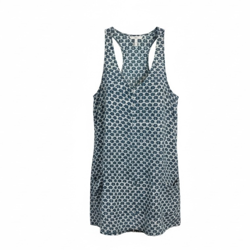 Joie 100% Silk Racerback Lightweight Dress w Pockets, Cute Elephant Pattern